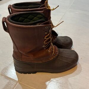 Schnee's Winter Boots Size 12 Leather Pac Horseman Riding Waterproof Snow